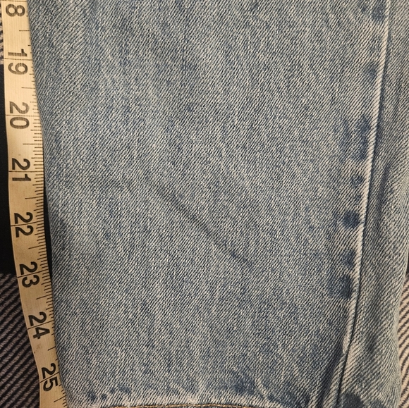 Old Navy Womens Blue Denim Straight Leg Jeans Size 12 Short - Picture 9 of 10